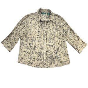 Lemon Grass Studio Button Down Blouse